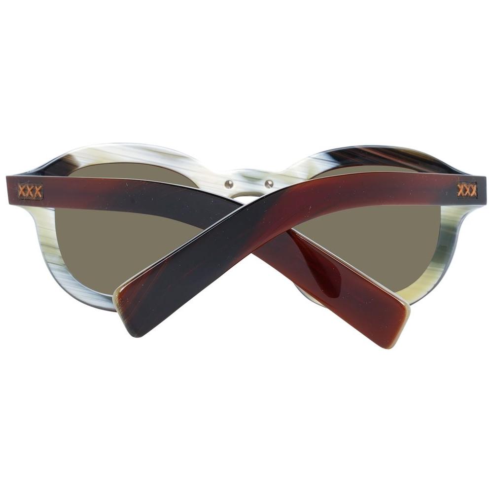 Zegna Couture Brown Men Sunglasses Zegna Couture