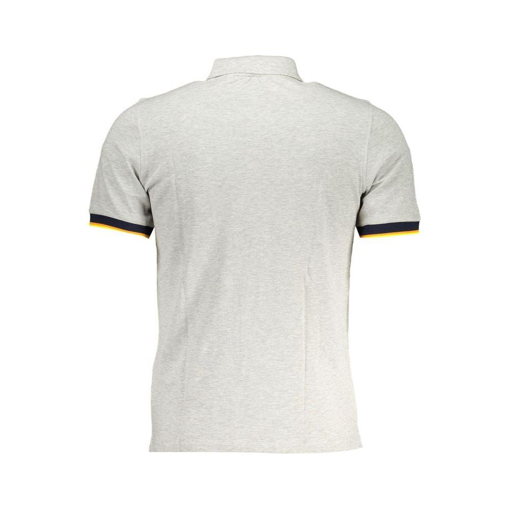 K-WAY Gray Cotton Polo Shirt K-WAY