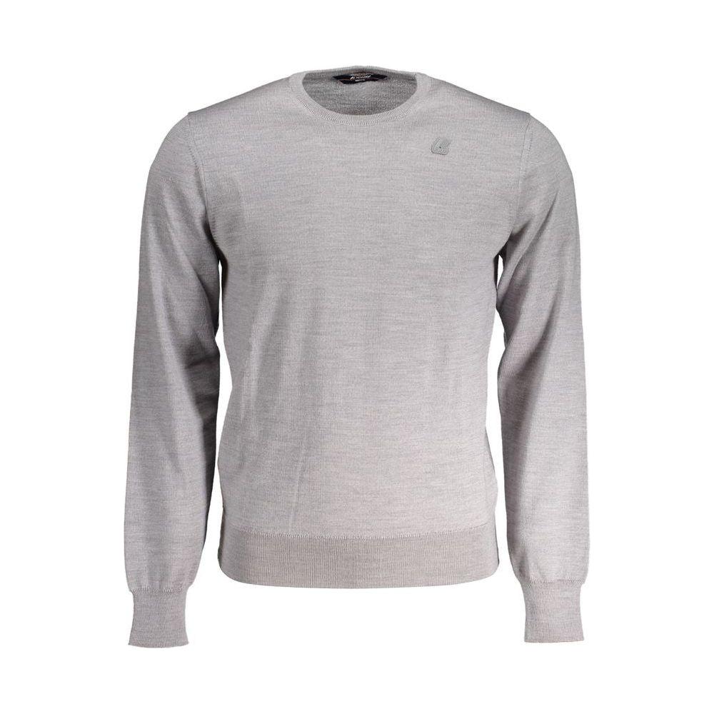 K-WAY Gray Wool Sweater K-WAY