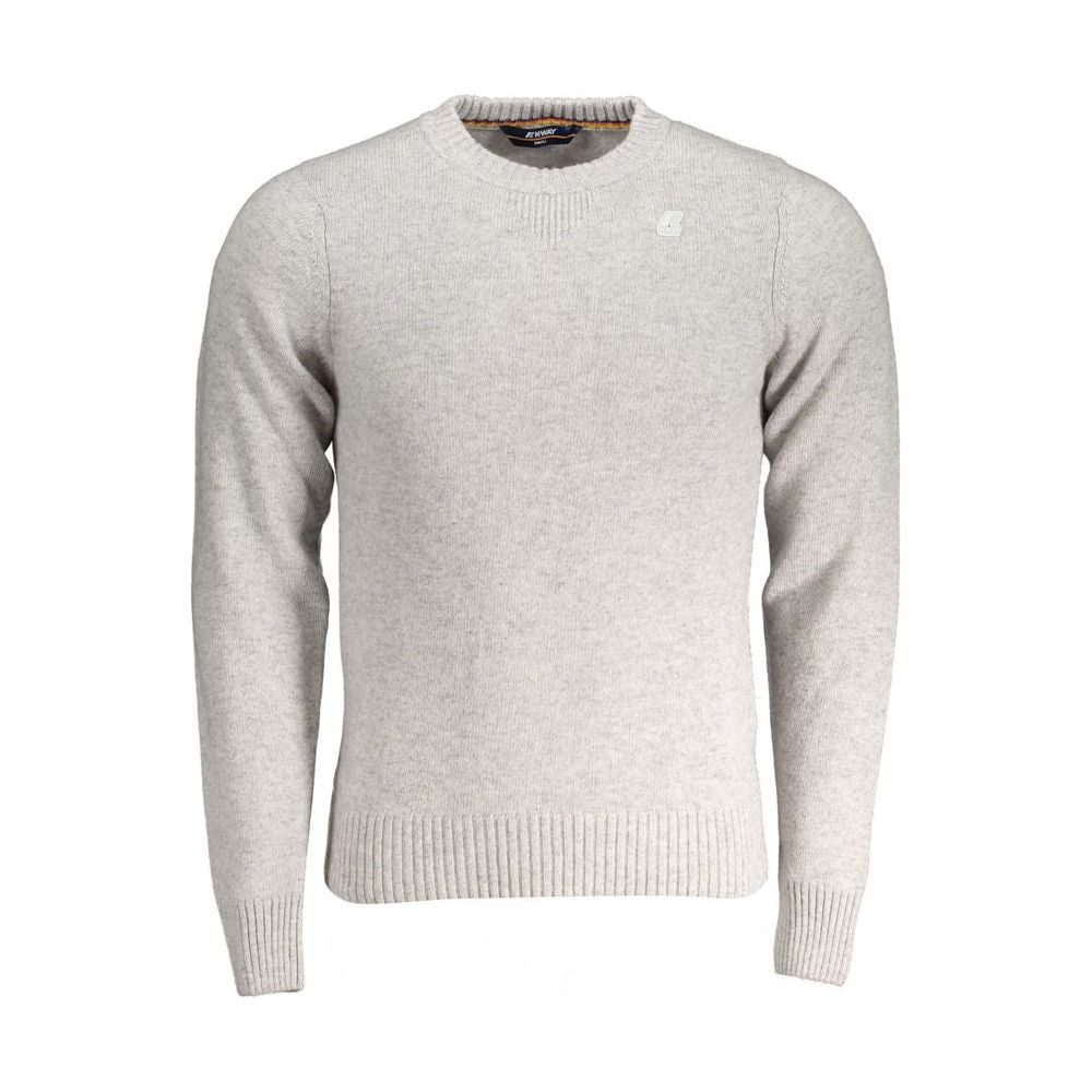 K-WAY Gray Wool Sweater K-WAY