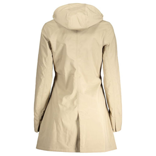 K-WAY Beige Polyester Jackets & Coat K-WAY