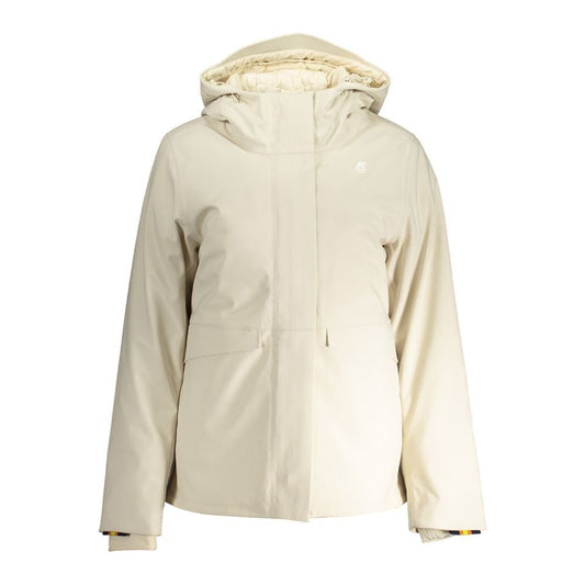 K-WAY Beige Polyester Jackets & Coat K-WAY