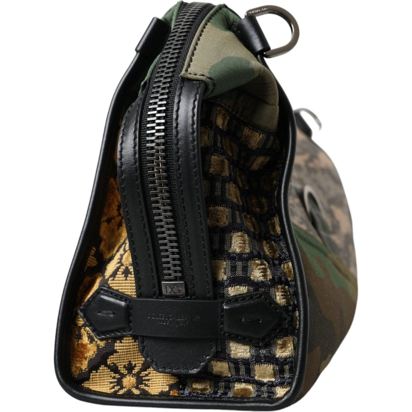 Dolce & Gabbana Multicolor Camouflage Patchwork Crossbody Bag Dolce & Gabbana