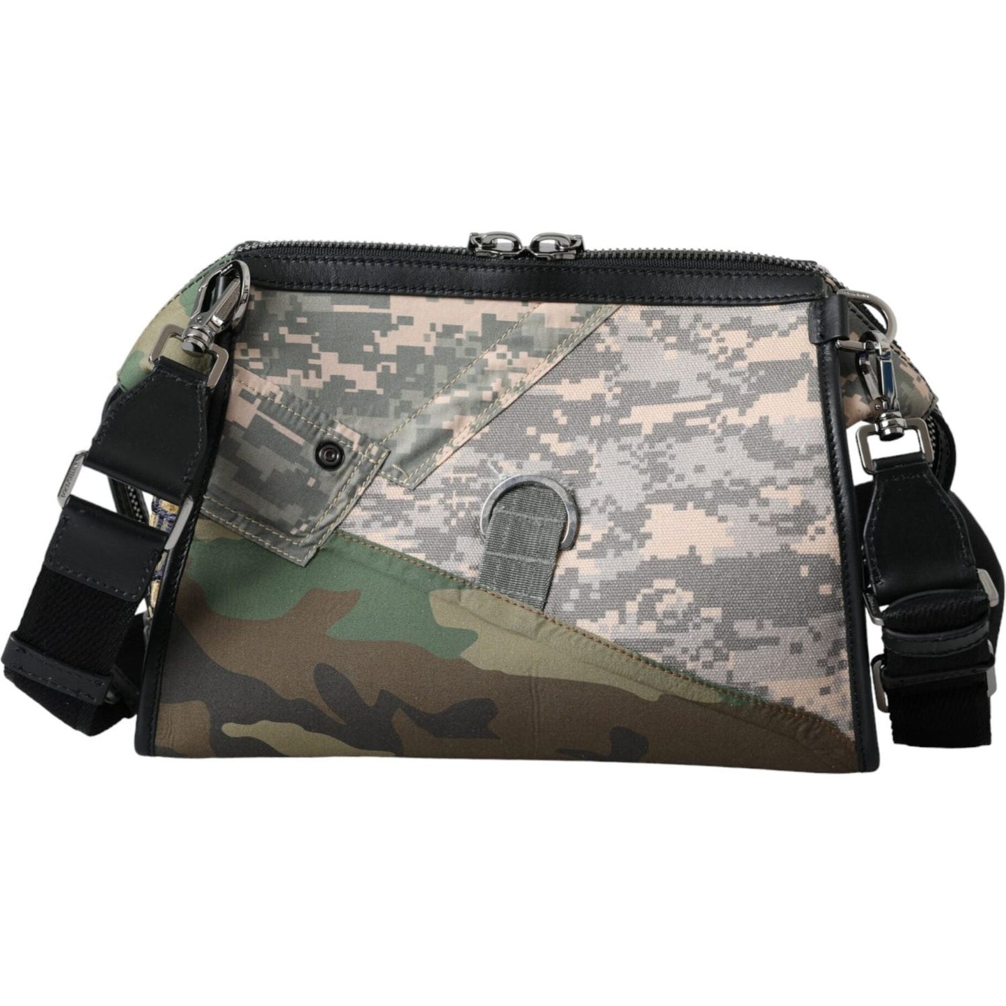 Dolce & Gabbana Multicolor Camouflage Patchwork Crossbody Bag Dolce & Gabbana