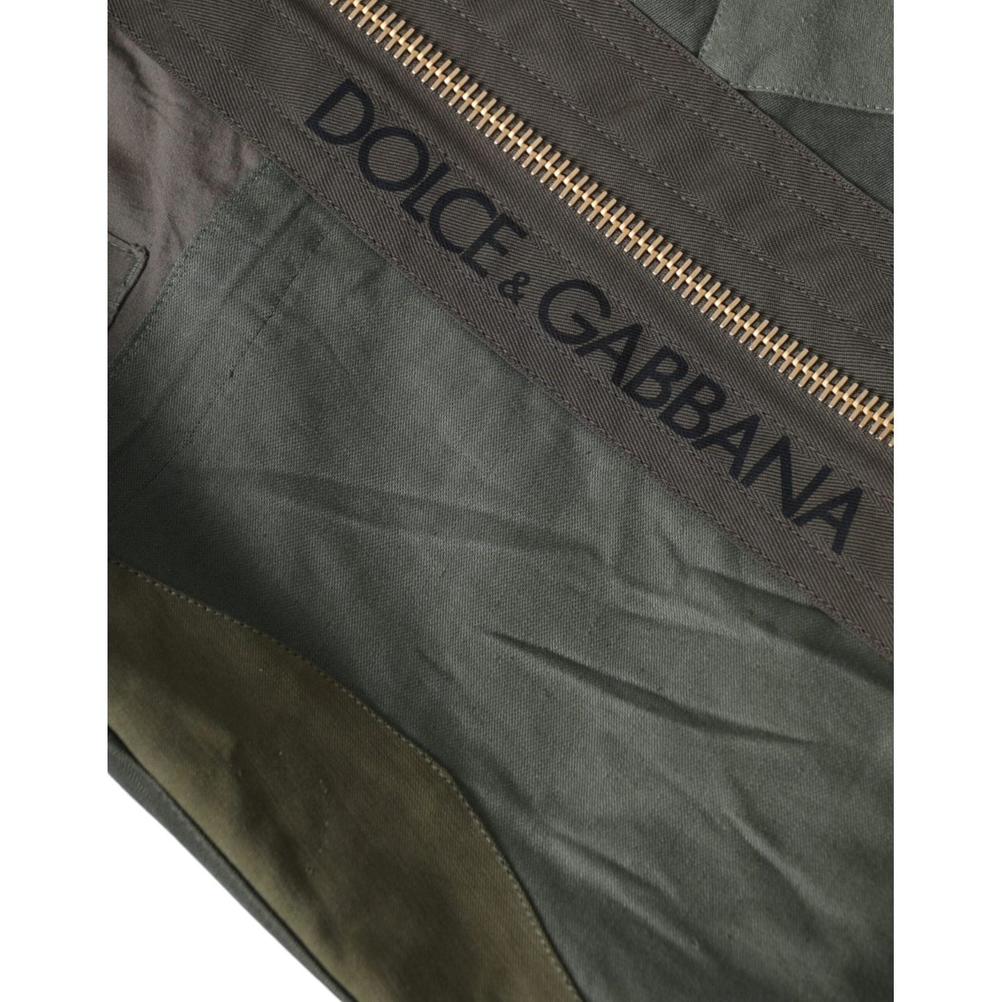 Dolce & Gabbana Military Green Patchwork Rucksack Backpack Bag Dolce & Gabbana