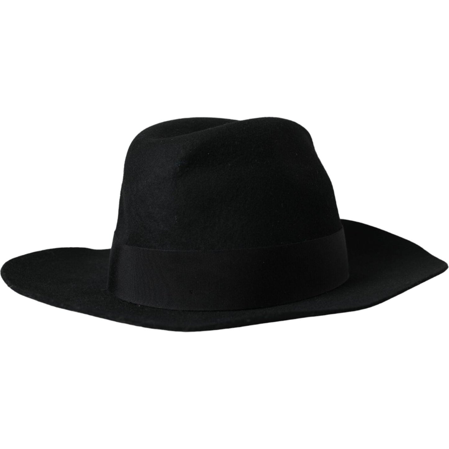 Dolce & Gabbana Black Rabbit Fedora Trilby Women Hat Dolce & Gabbana