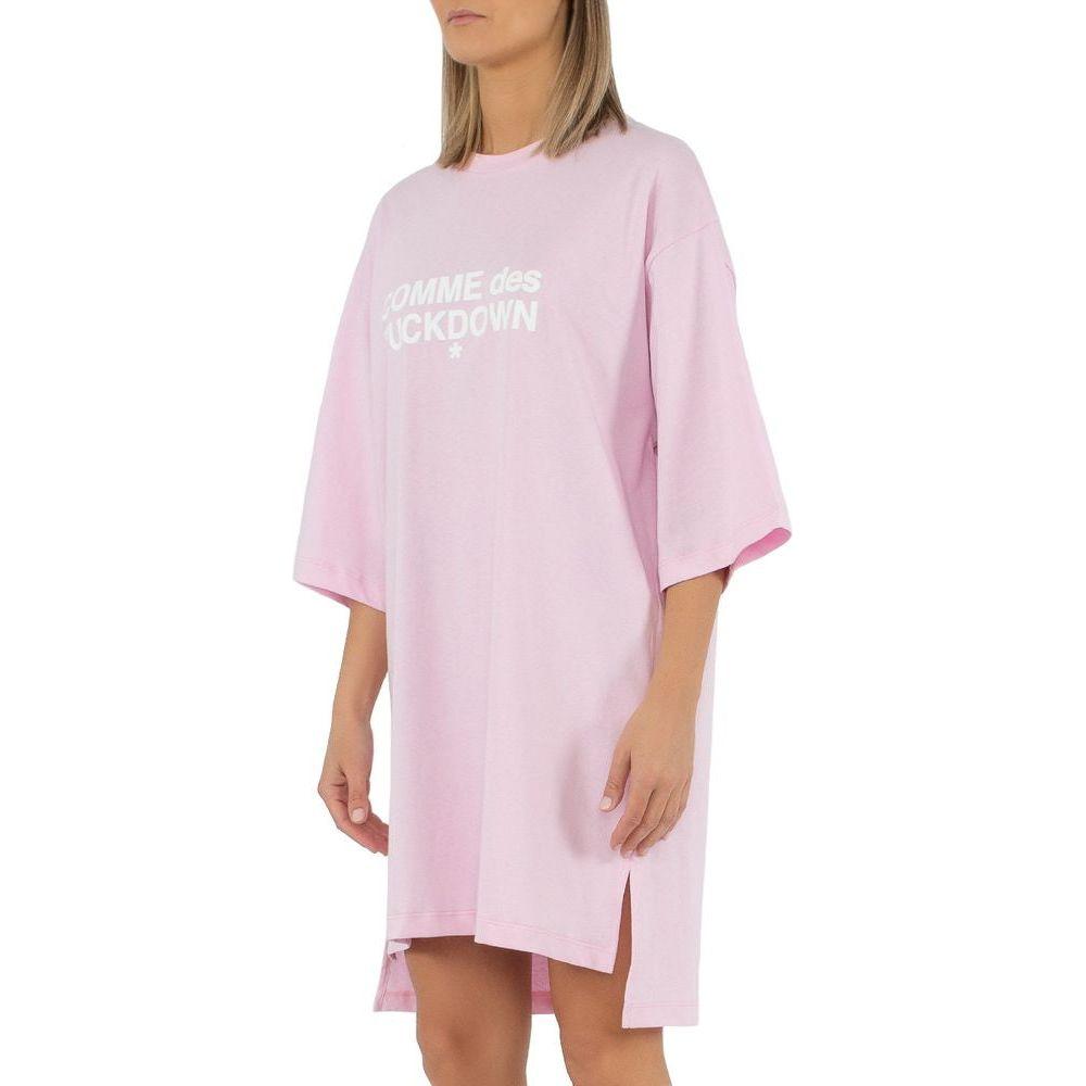 Comme Des Fuckdown Pink Cotton Dress Comme Des Fuckdown