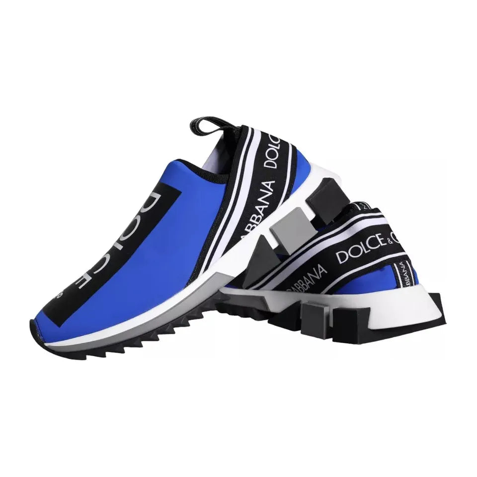 Dolce & Gabbana Blue Logo Low Top Sorrento Sneakers Shoes Dolce & Gabbana