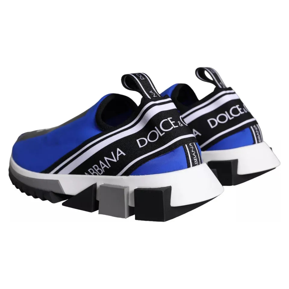 Dolce & Gabbana Blue Logo Low Top Sorrento Sneakers Shoes Dolce & Gabbana