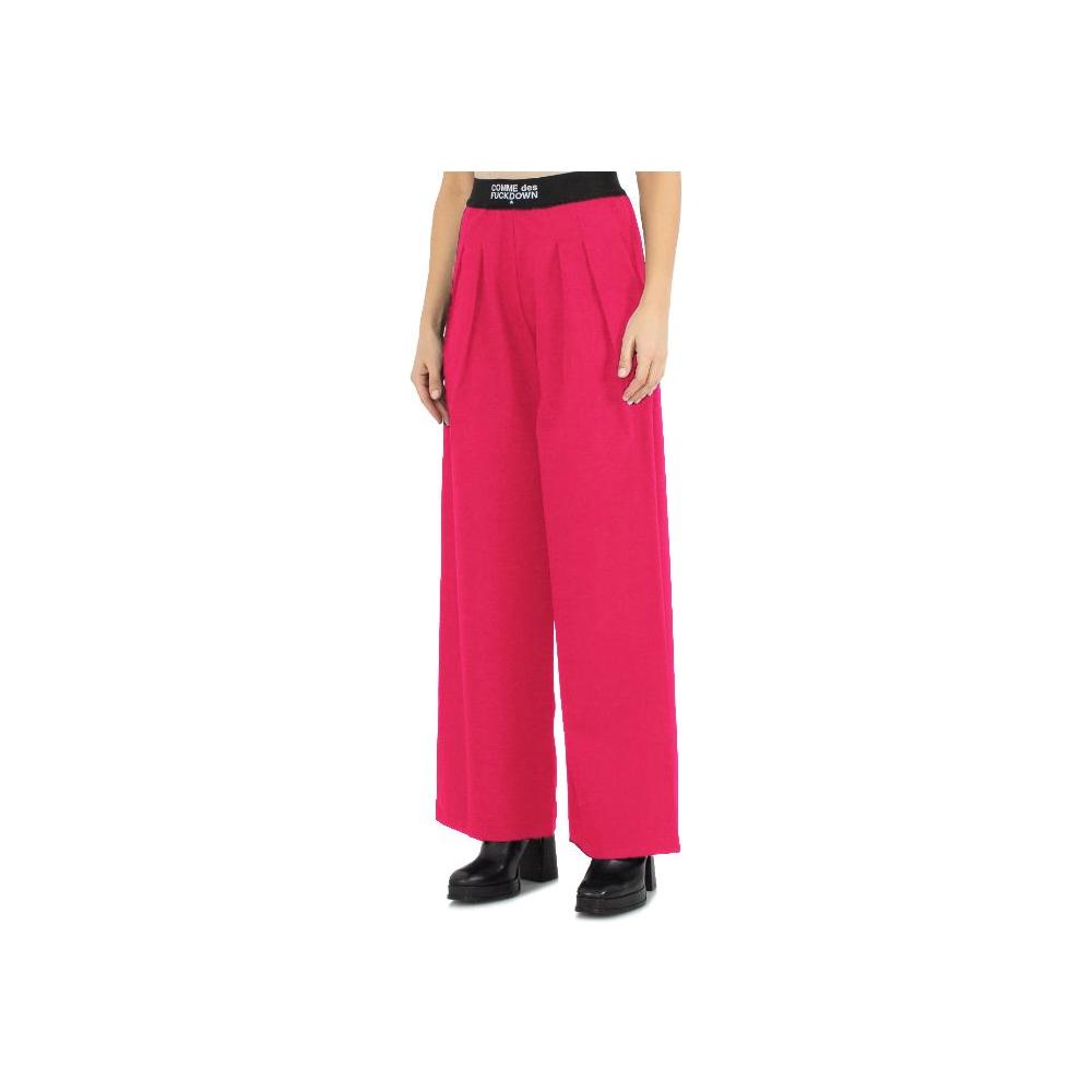 Comme Des Fuckdown Fuchsia Polyester Jeans & Pant Comme Des Fuckdown