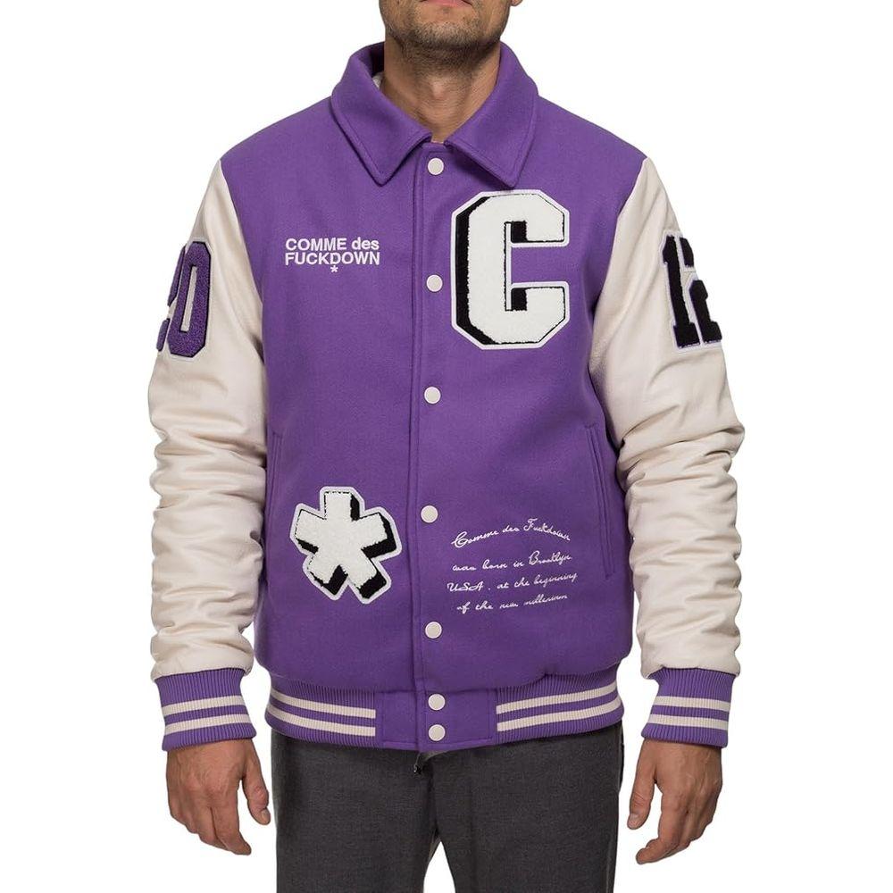 Comme Des Fuckdown Purple Polyester Jacket Comme Des Fuckdown