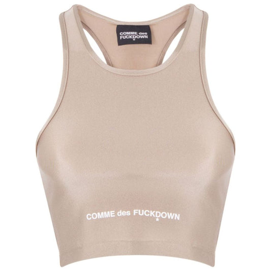 Comme Des Fuckdown Beige Polyamide Tops & T-Shirt Comme Des Fuckdown