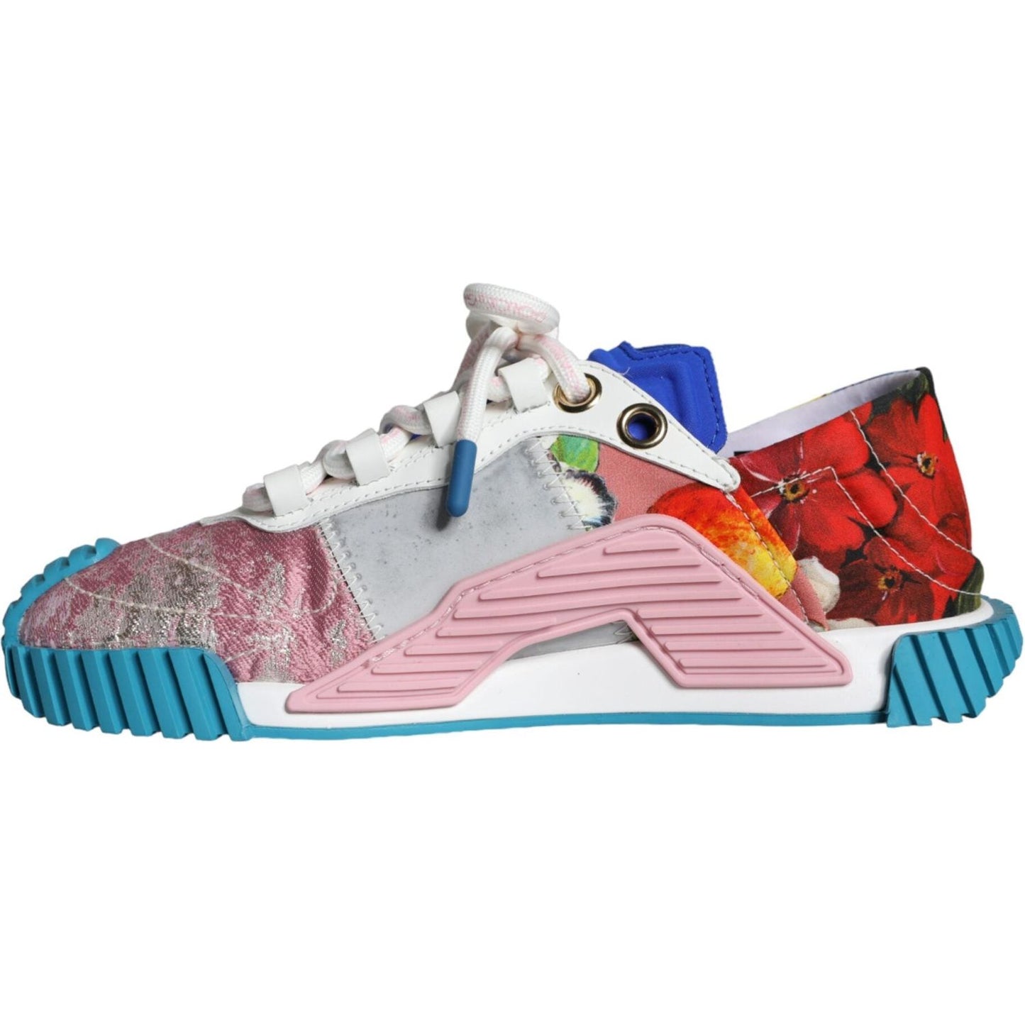 Dolce & Gabbana Multicolor Patchwork NS1 Low Top Sneaker Shoes Dolce & Gabbana