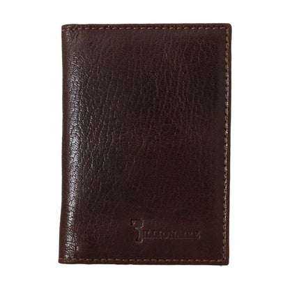 Billionaire Italian Couture Brown Leather Bifold Wallet