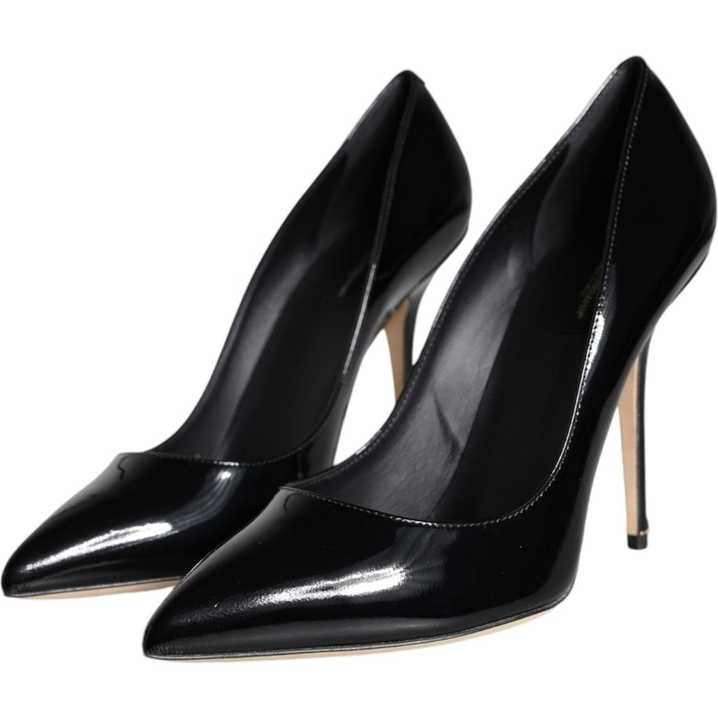 Dolce & Gabbana Black Patent Leather Bellucci Pumps Heels Shoes Dolce & Gabbana