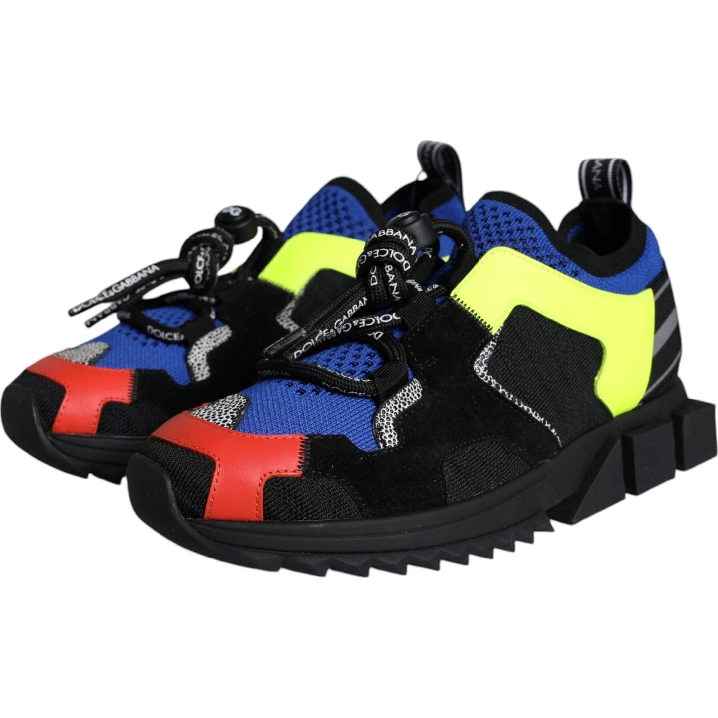 Dolce & Gabbana Multicolor Mesh Sorrento Trekking Sneakers Shoes Dolce & Gabbana