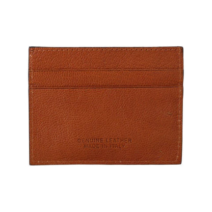 Billionaire Italian Couture Brown Leather Cardholder Wallet