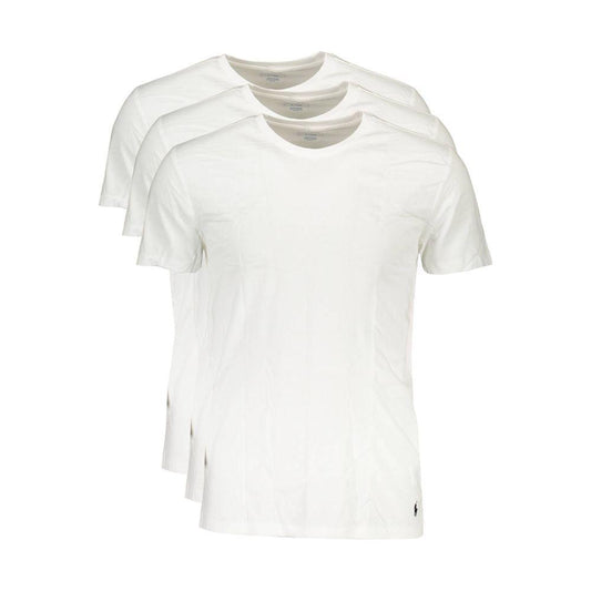 Ralph Lauren White Cotton T-Shirt Ralph Lauren