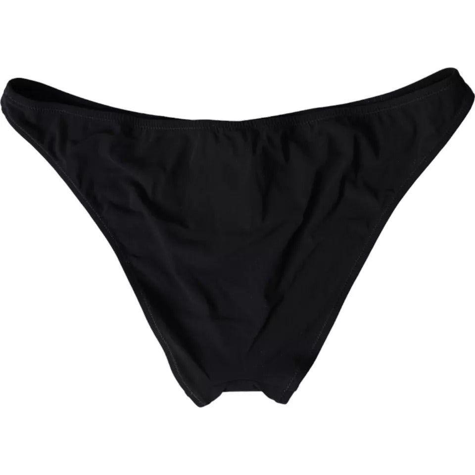 Dolce & Gabbana Black Nylon Swimwear Beachwear Bottom Bikini Dolce & Gabbana