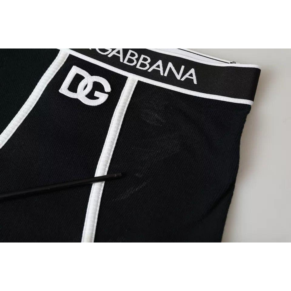 Dolce & Gabbana Black Cotton Stretch Branded Logo Underwear Dolce & Gabbana