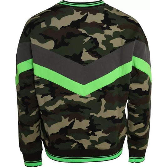 Dolce & Gabbana Multicolor Camouflage Sweatshirt Sweater Dolce & Gabbana