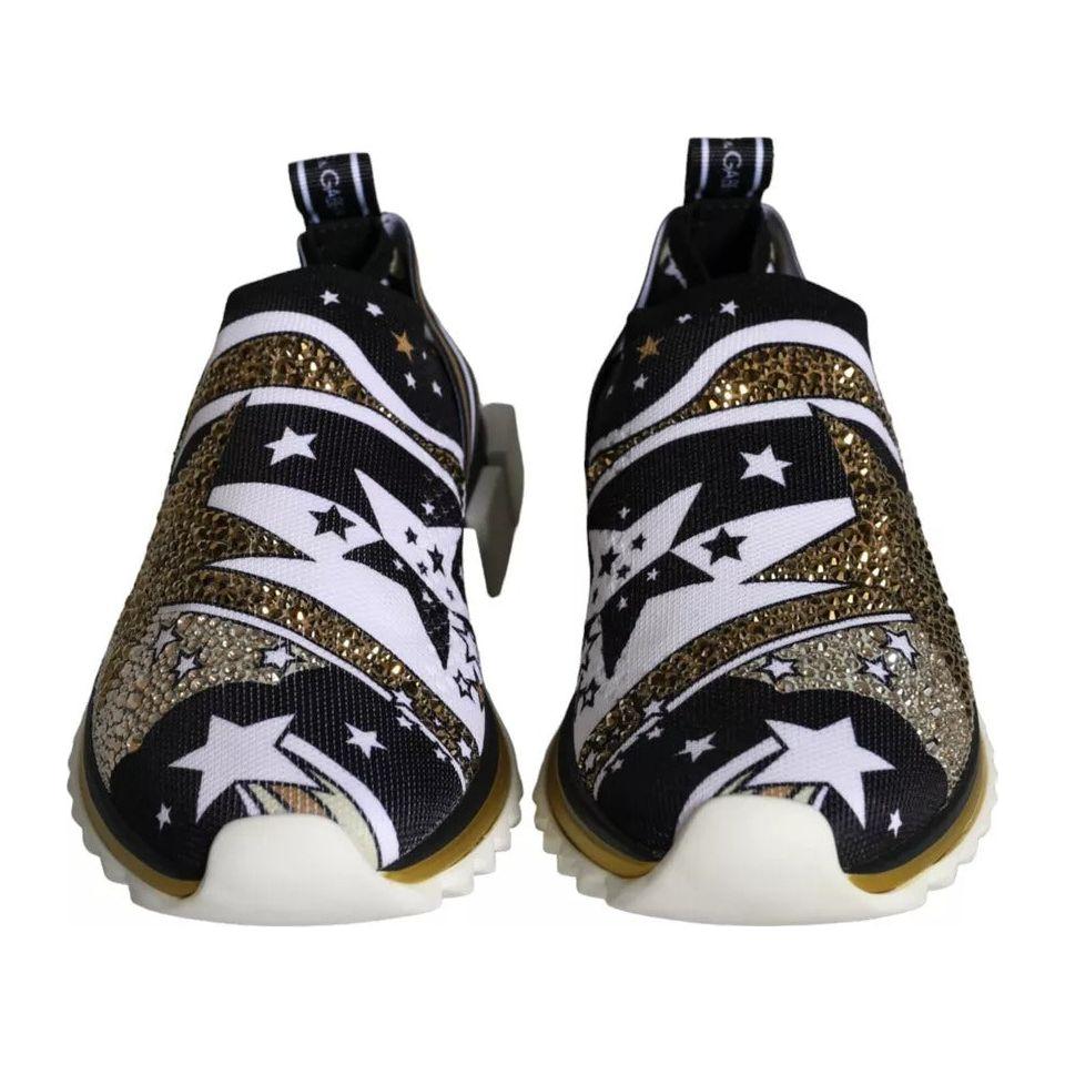 Dolce & Gabbana Multicolor Comet Star Print Sorrento Sneakers Shoes Dolce & Gabbana