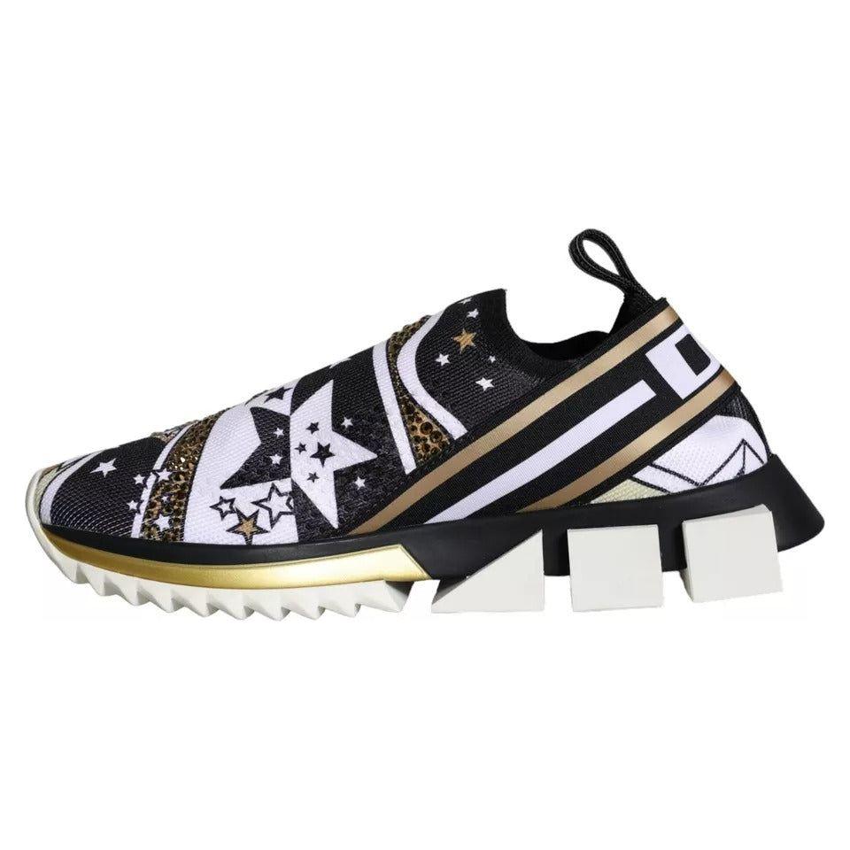 Dolce & Gabbana Multicolor Comet Star Print Sorrento Sneakers Shoes Dolce & Gabbana