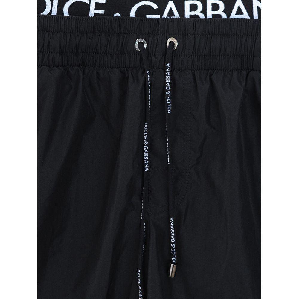 Dolce & Gabbana Black Polyester Swimwear Dolce & Gabbana