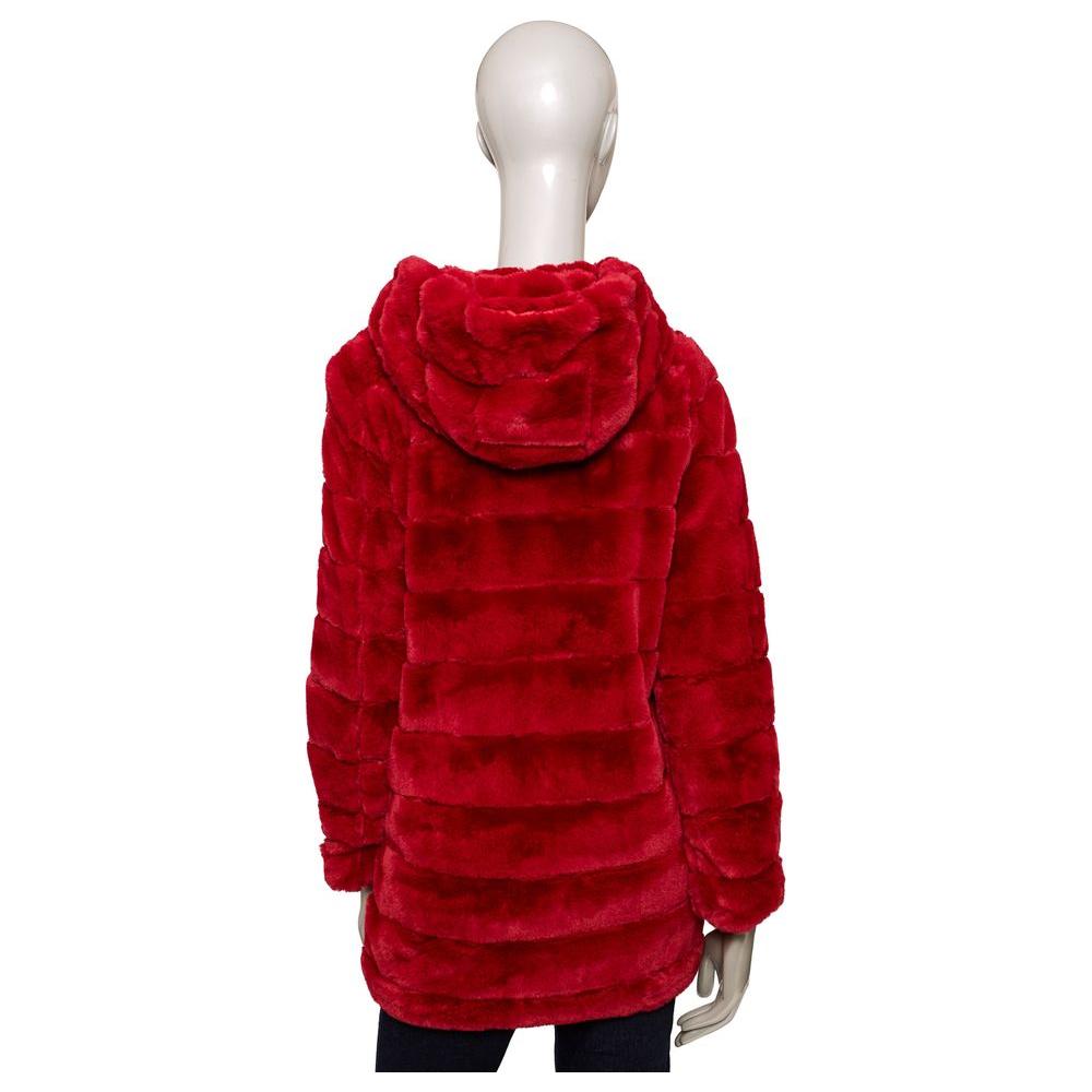 Baldinini Trend Red Polyester Women Jacket Baldinini Trend