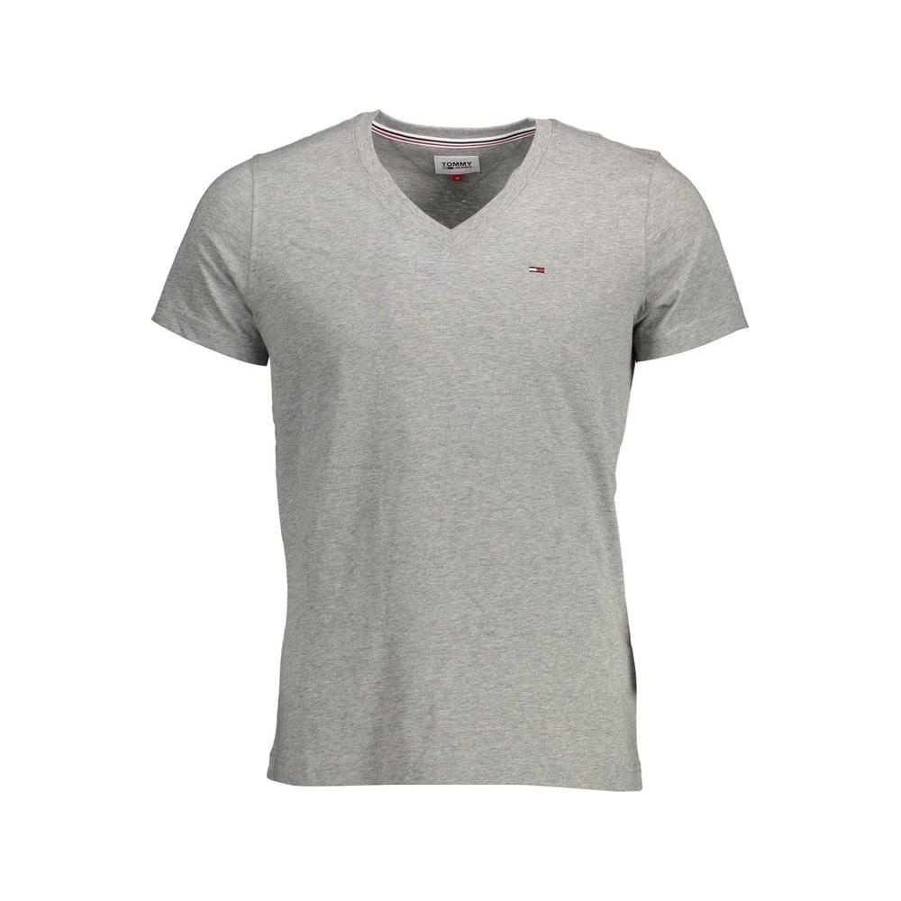 Tommy Hilfiger Gray Cotton T-Shirt Tommy Hilfiger