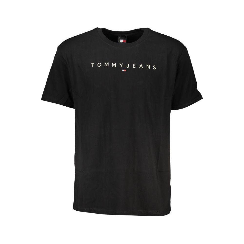 Tommy Hilfiger Black Cotton T-Shirt Tommy Hilfiger