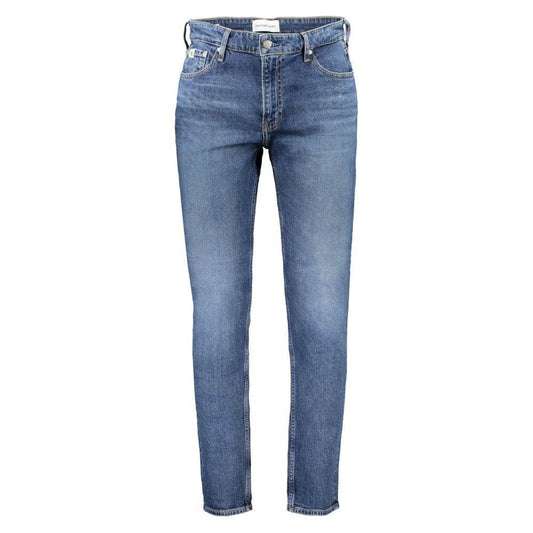 Calvin Klein Blue Cotton Jeans & Pant Calvin Klein