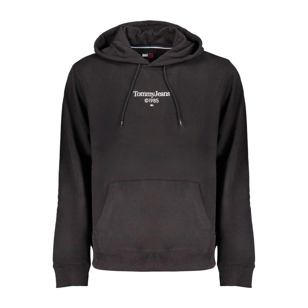 Tommy Hilfiger Black Cotton Sweater Tommy Hilfiger