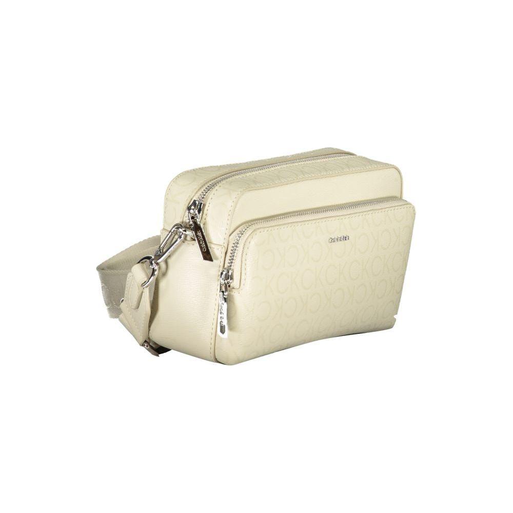 Calvin Klein Beige Polyester Handbag Calvin Klein