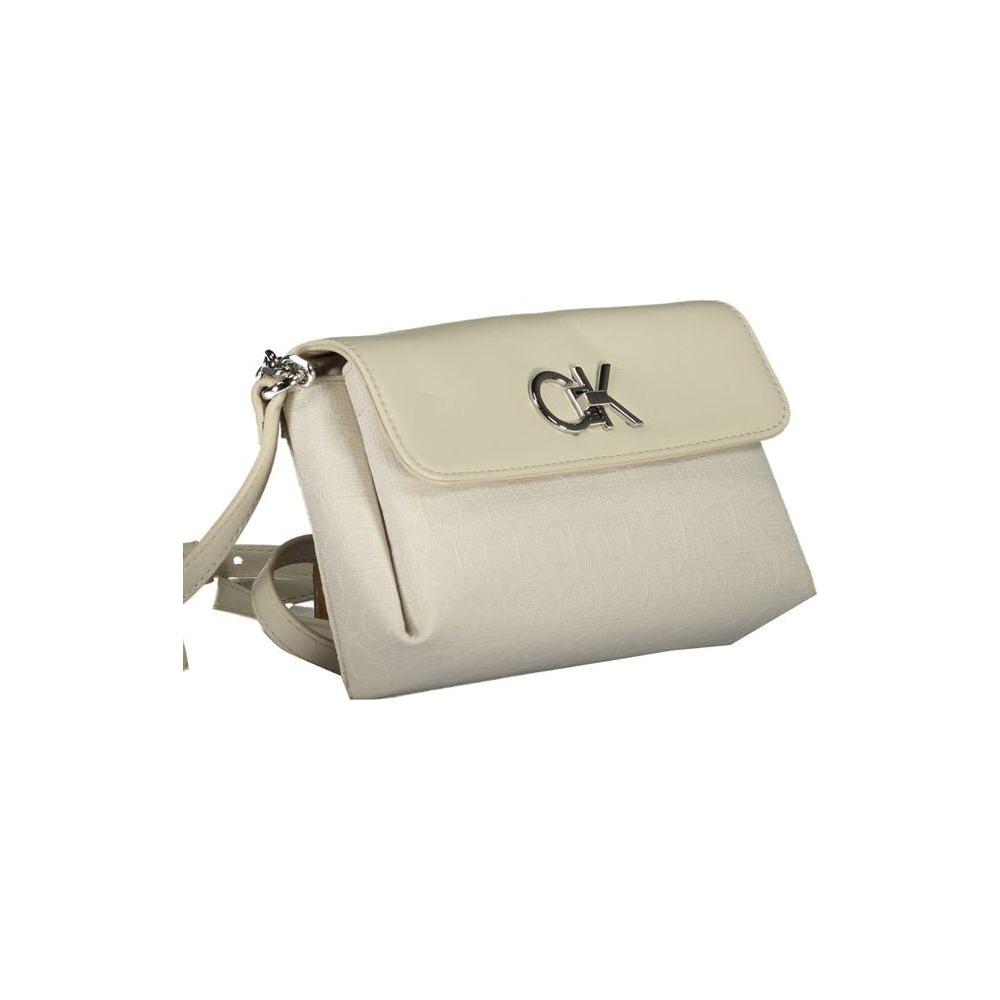 Calvin Klein Beige Polyester Handbag Calvin Klein