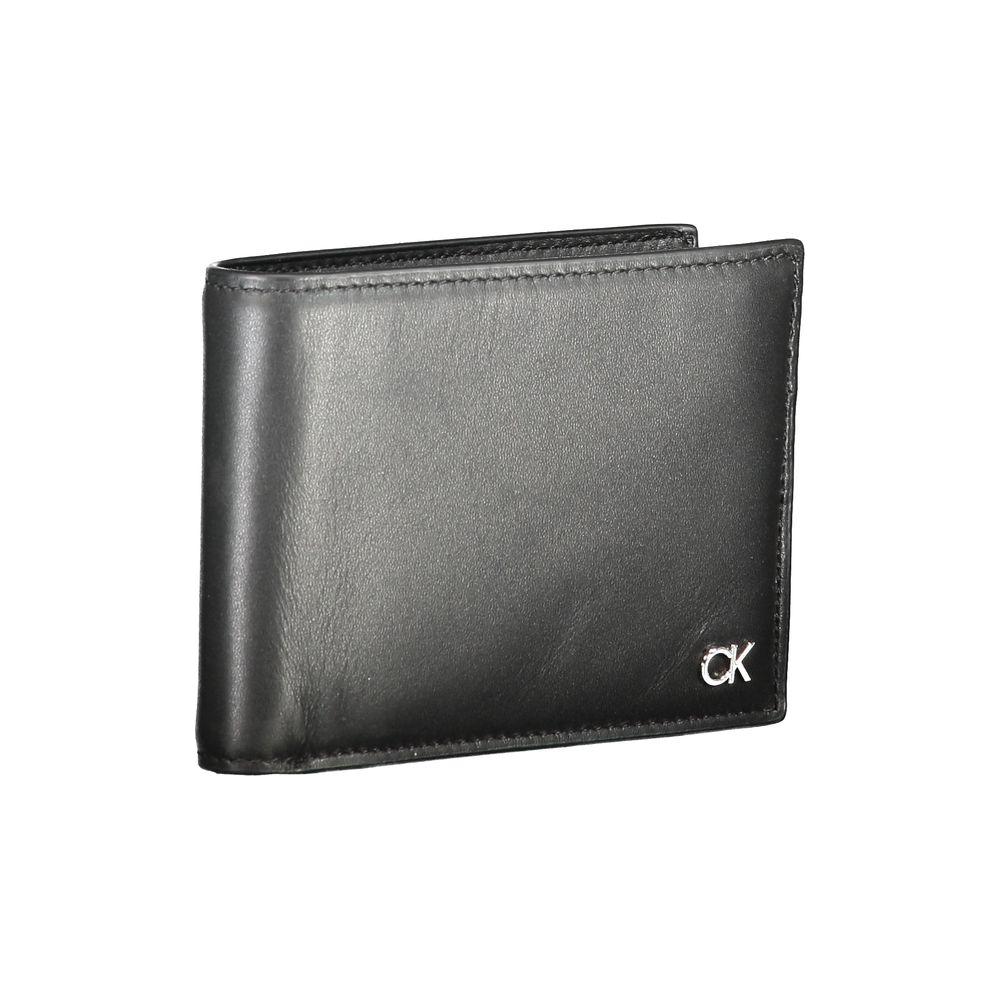 Calvin Klein Black Leather Wallet Calvin Klein