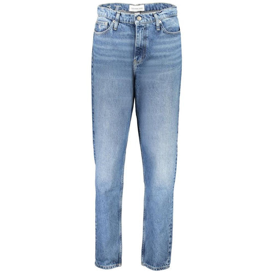 Calvin Klein Blue Cotton Jeans & Pant Calvin Klein