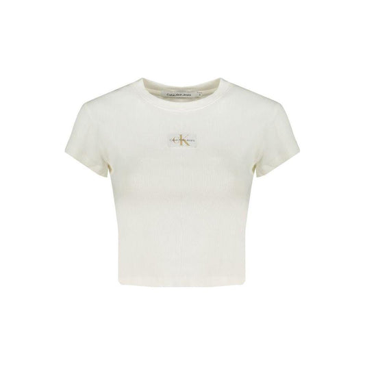 Calvin Klein White Cotton Tops & T-Shirt Calvin Klein