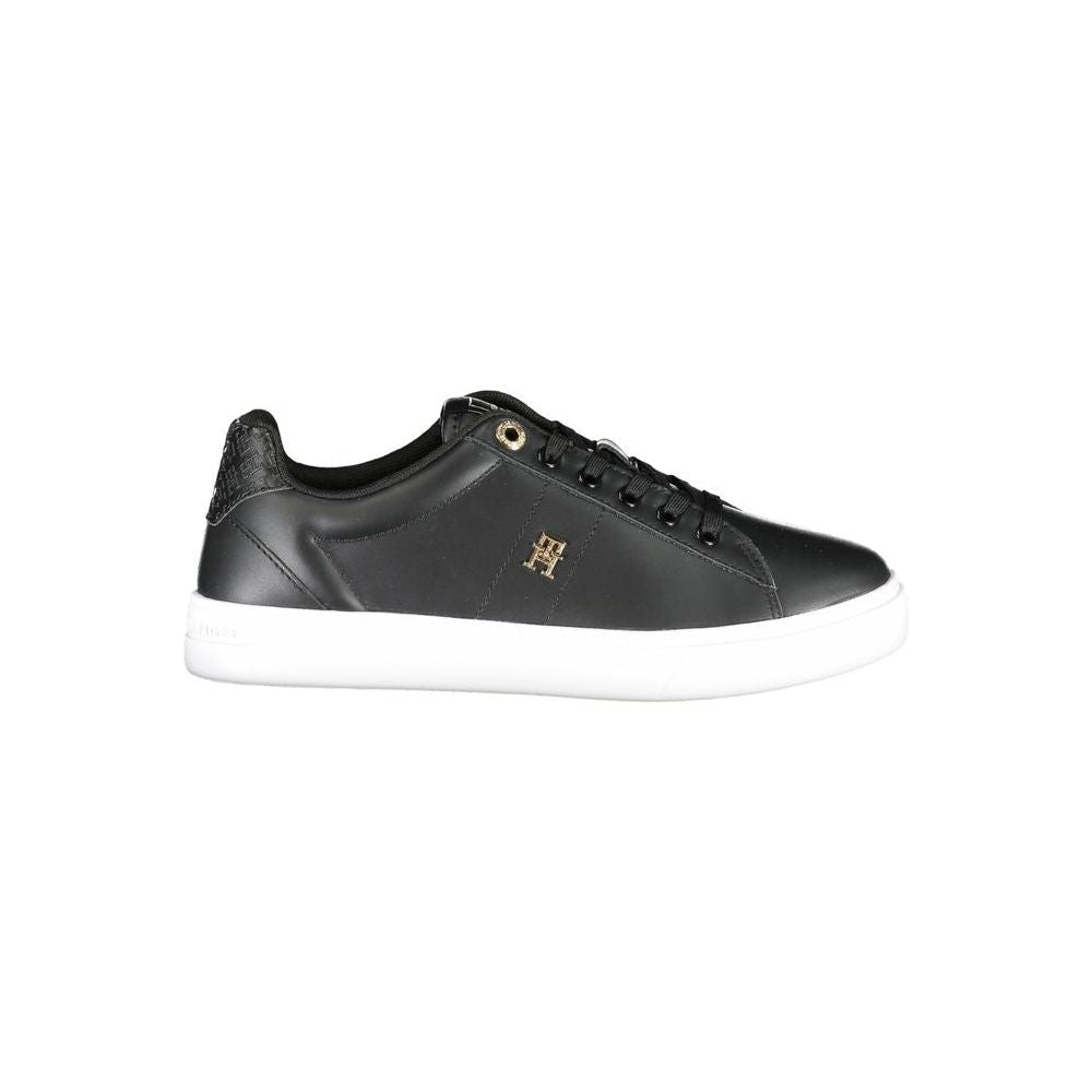 Tommy Hilfiger Black Polyester Sneaker Tommy Hilfiger