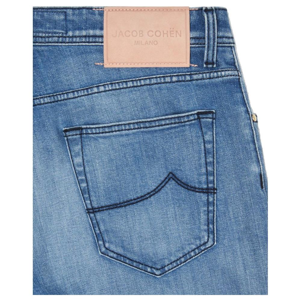 Jacob Cohen Light Blue Cotton Jeans & Pant Jacob Cohen