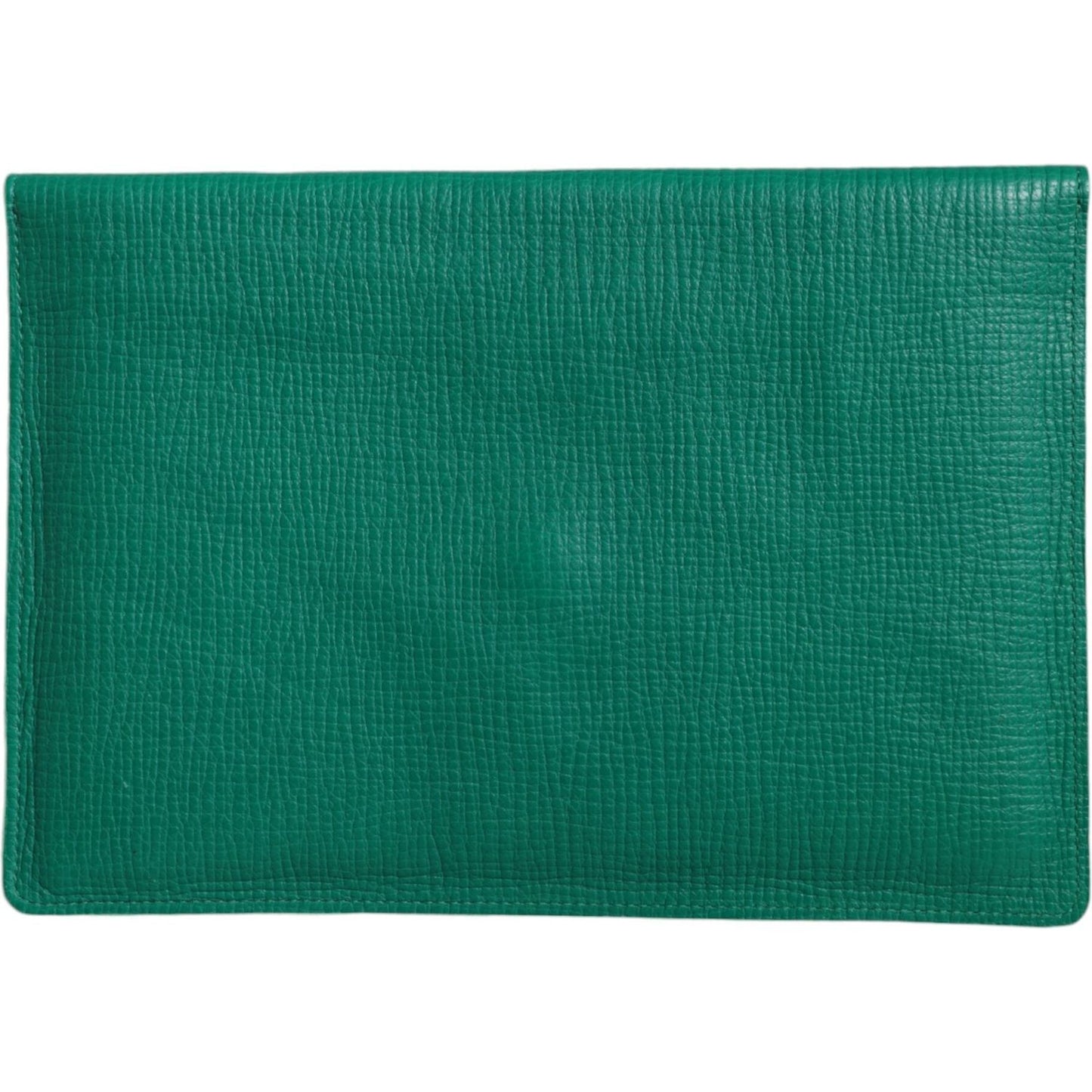 Dolce & Gabbana Green Leather Handbag Clutch Mini Purse Pouch Tablet Case Dolce & Gabbana