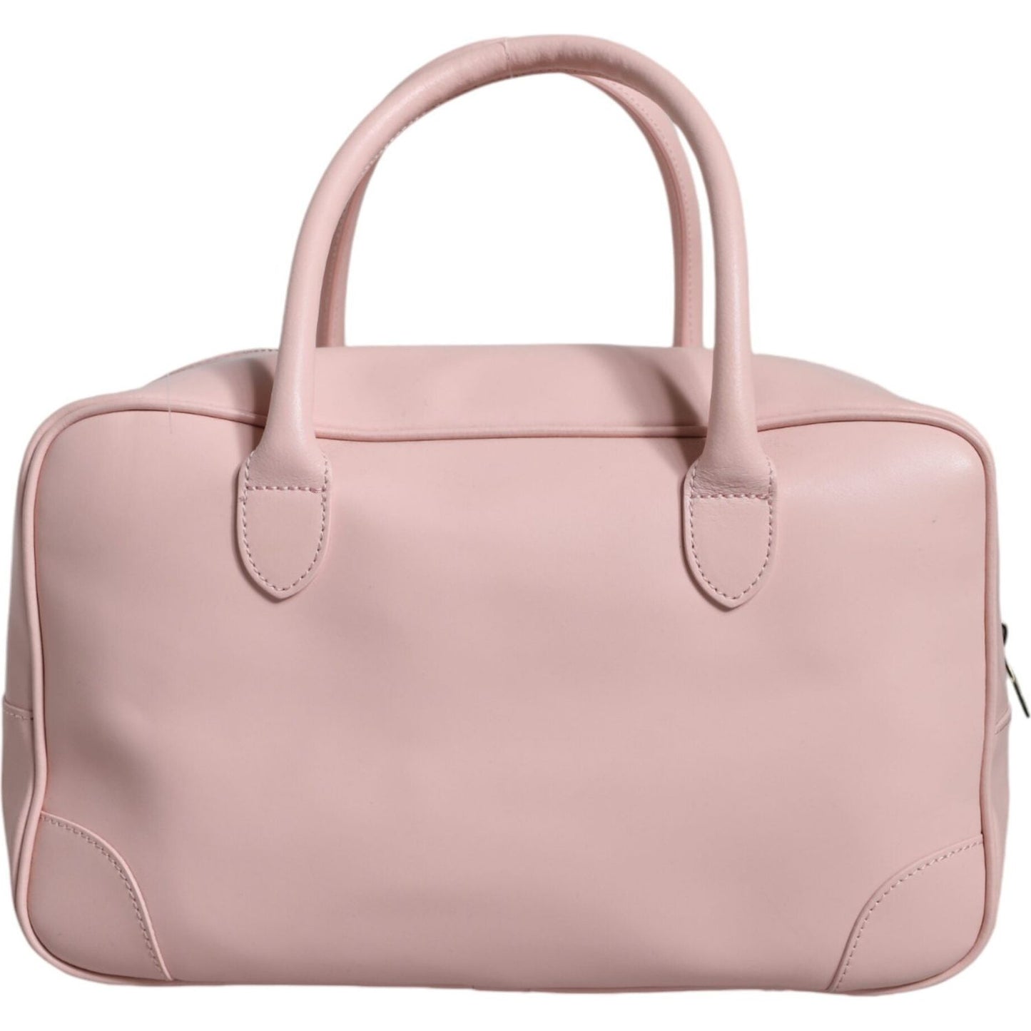 Aniye By Pink Leather Logo Top Handle Duffel Handbag Women Bag Aniye By