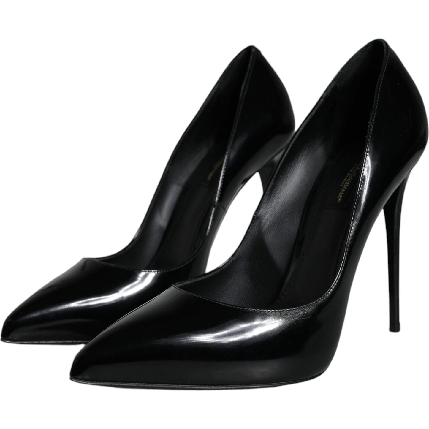 Dolce & Gabbana Black Patent Leather KATE Heels Pumps Shoes Dolce & Gabbana