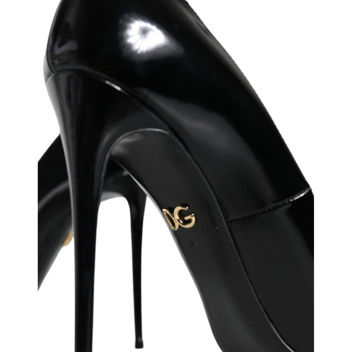 Dolce & Gabbana Black Patent Leather KATE Heels Pumps Shoes Dolce & Gabbana