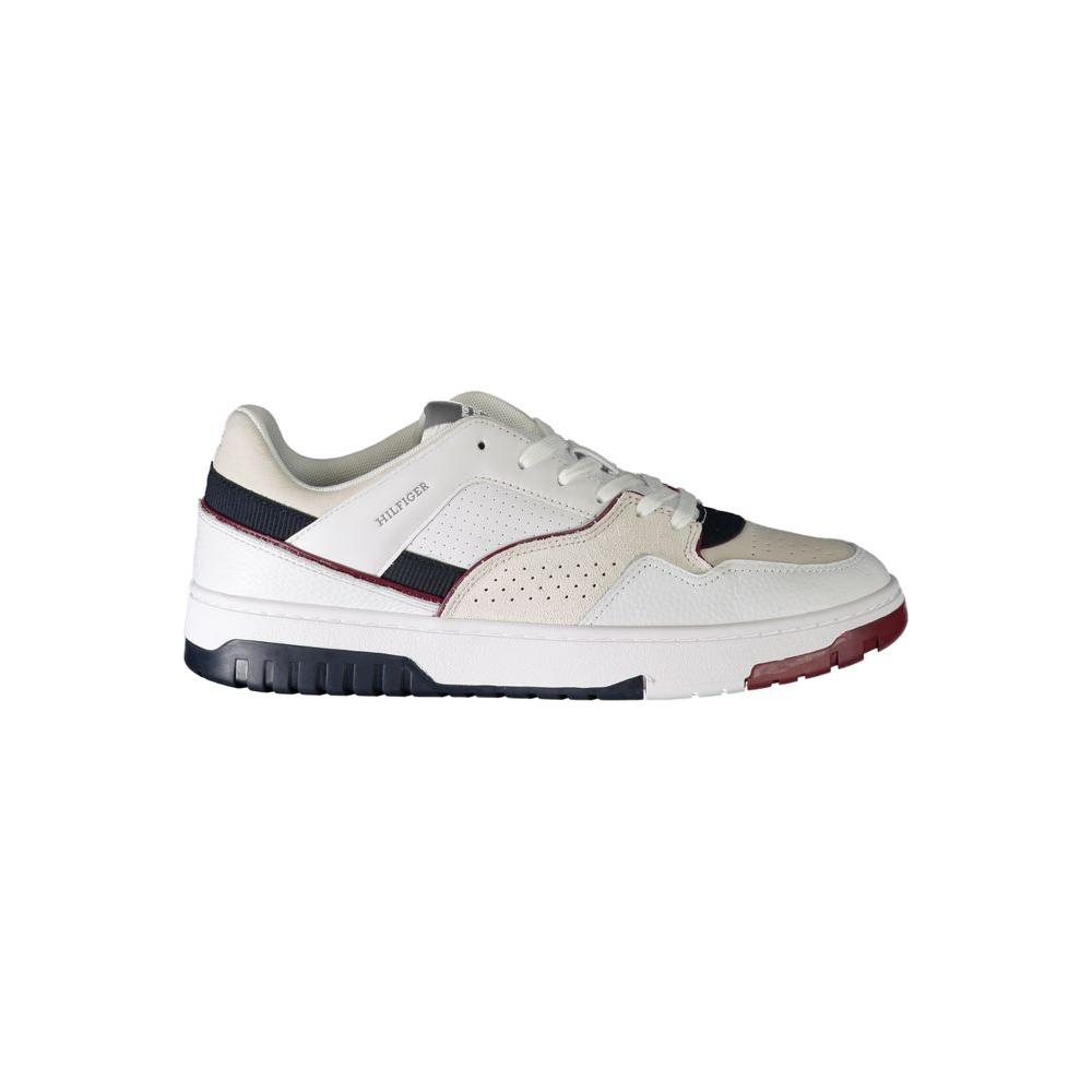 Tommy Hilfiger White Polyethylene Men Sneaker Tommy Hilfiger