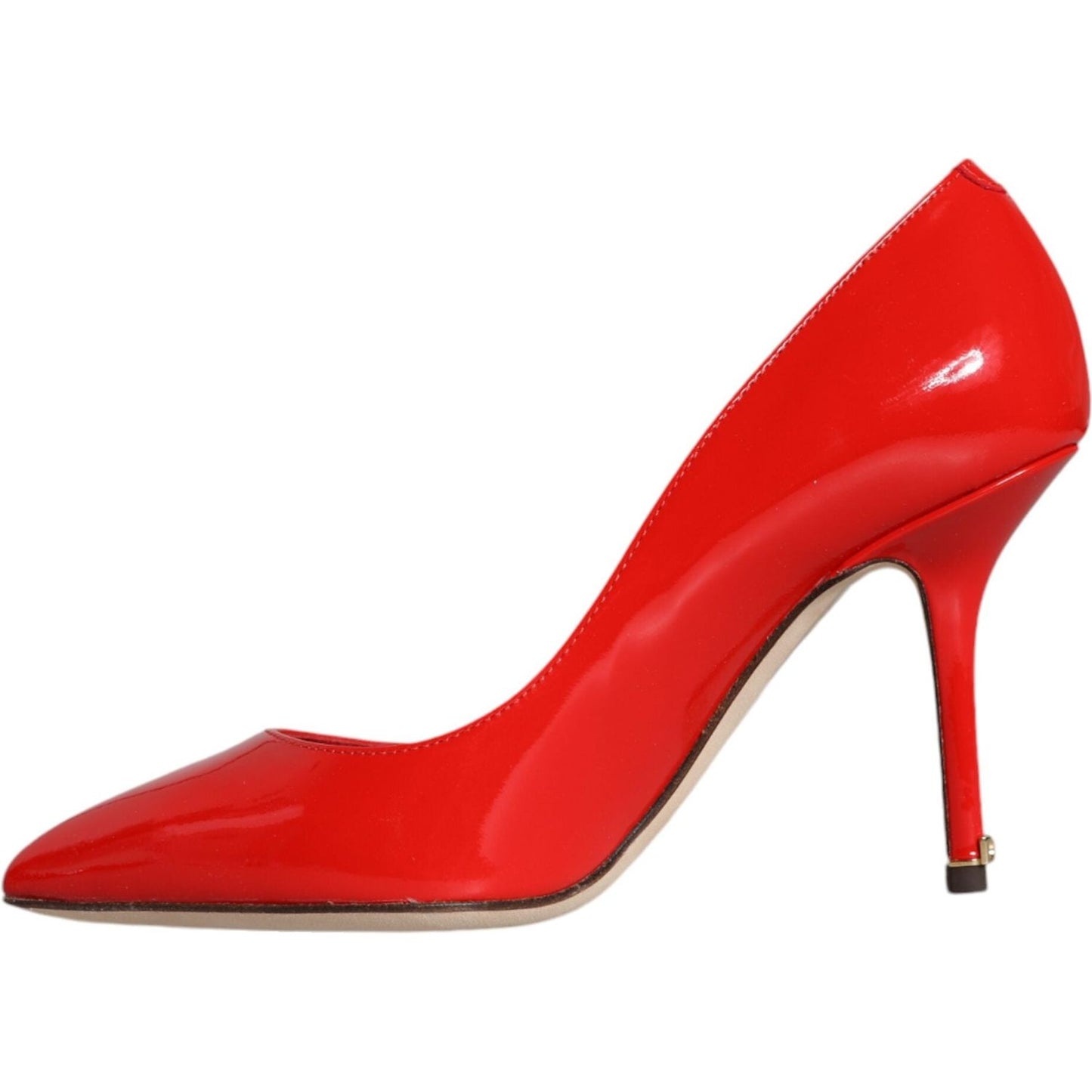 Dolce & Gabbana Red Patent Leather Bellucci Heel Pumps Shoes Dolce & Gabbana