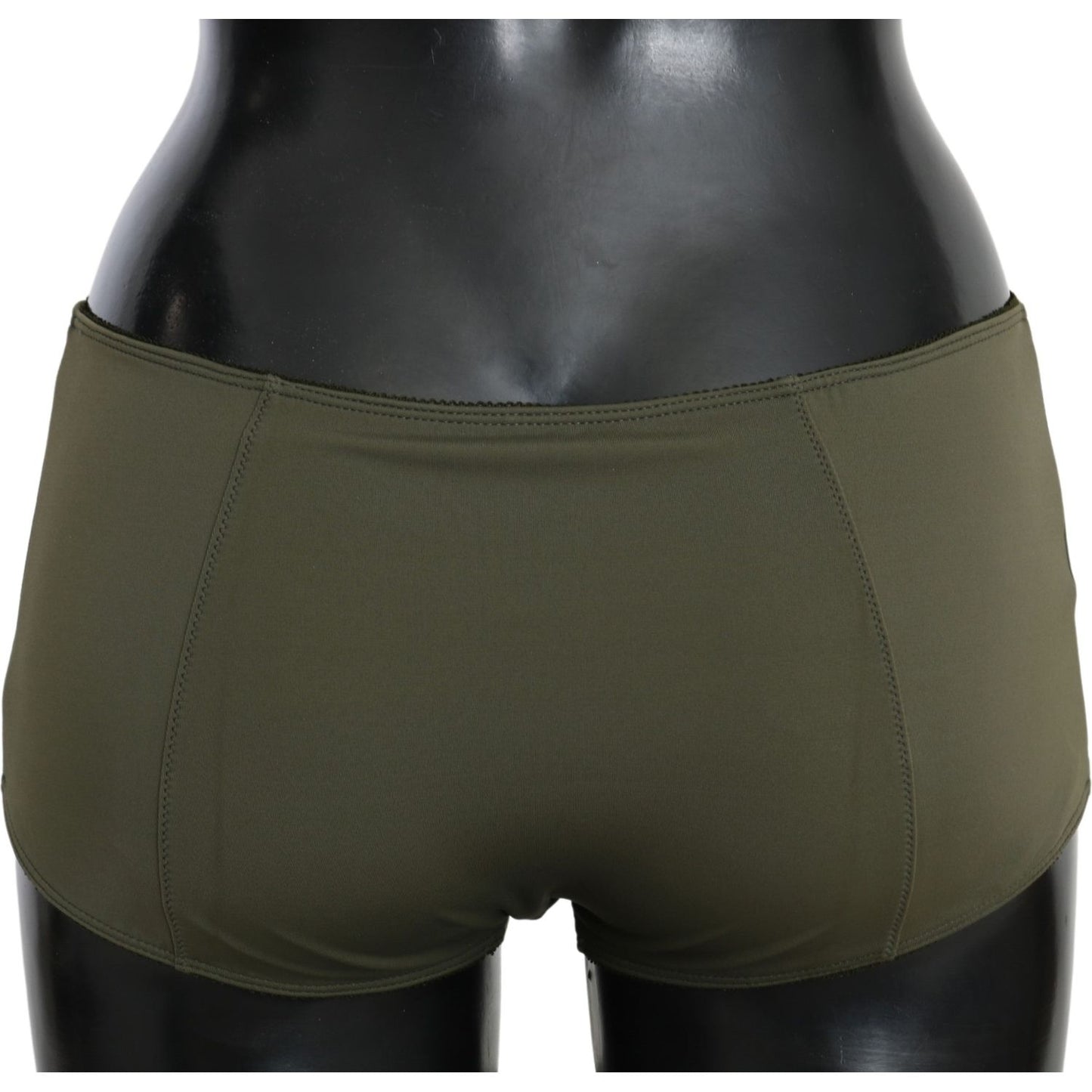 John Galliano Olive Green Briefs Women's Boxer Lingerie Underwear John Galliano