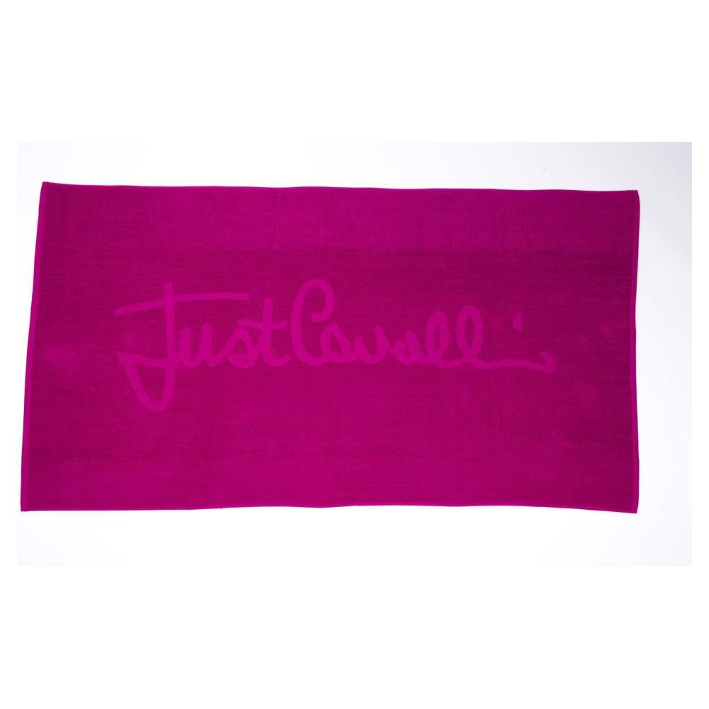 Just Cavalli Fuchsia Cotton beach towel Just Cavalli