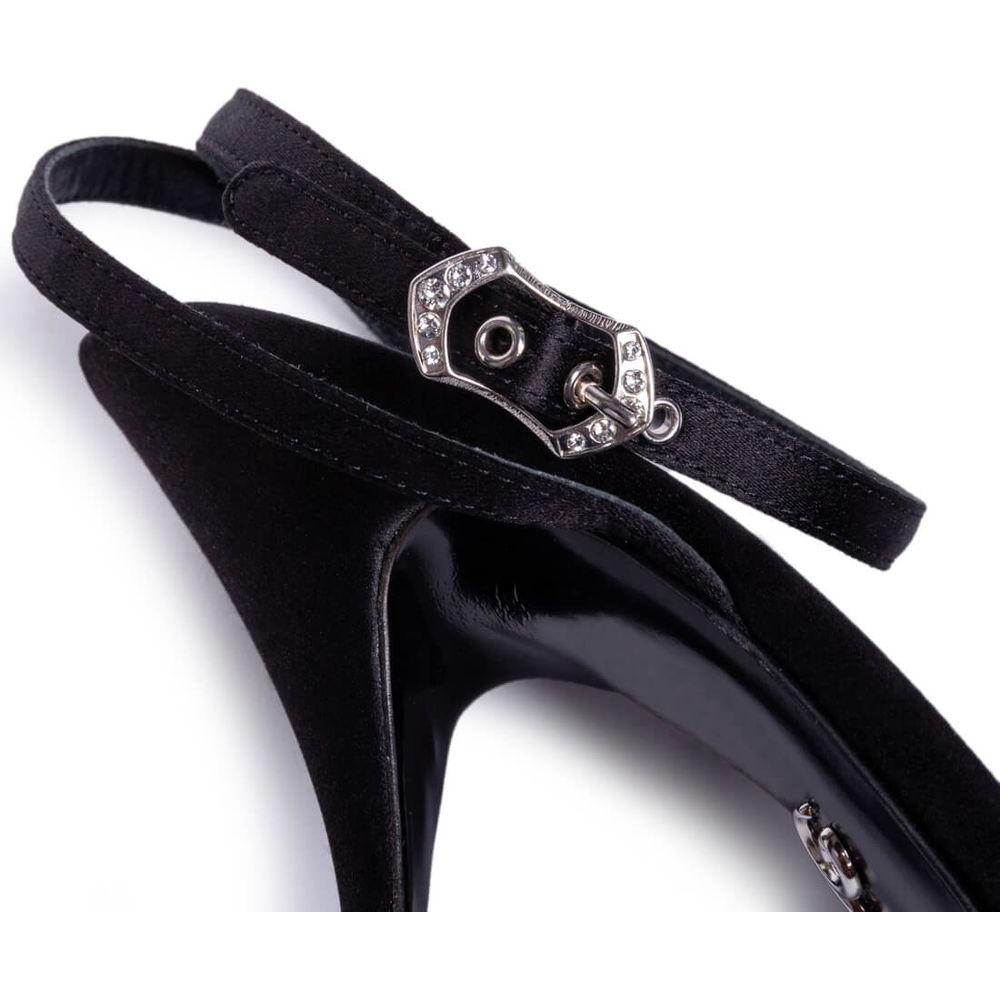 Dolce & Gabbana Black Leather Di Capra Sandal Dolce & Gabbana