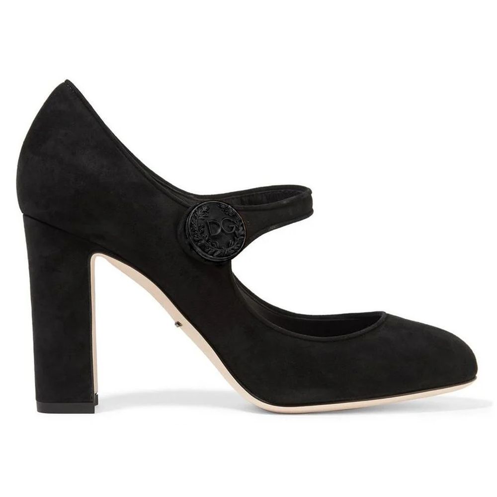 Dolce & Gabbana Black Calfskin Women Pump Dolce & Gabbana